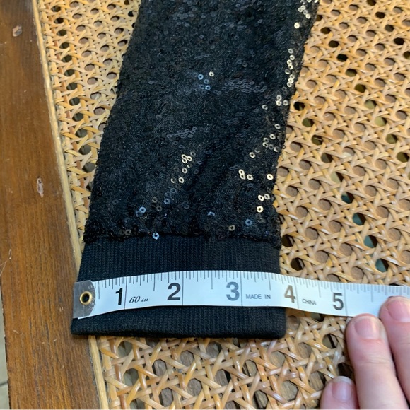 Black Sequin Sparkling bling bombers event jacket - Picture 11 of 11